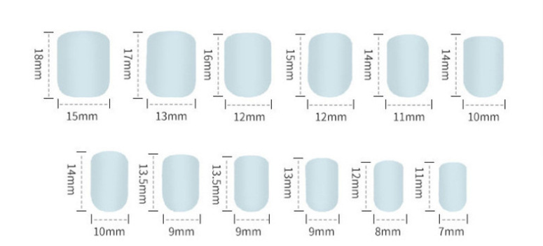 CC-808 New wearable nail patch finished product red white toenails