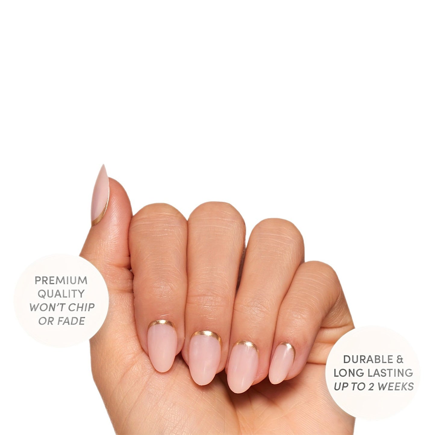 ZZ2003 Manicure wear nails gold bottom edge false nails extended removable