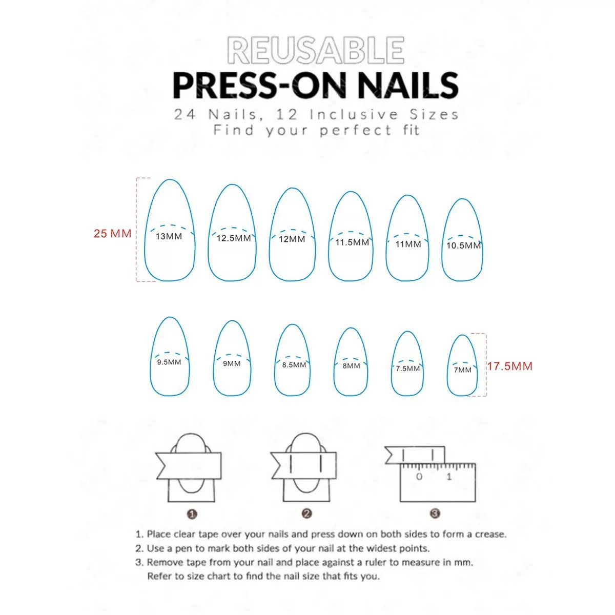 QZ5004 European and American hot-selling wearable nails black glitter ripple soft line false nails