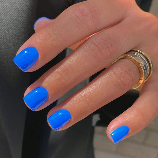 A1-20 Candy color nail art nail tips wearable short nail tips removable fake nail stickers